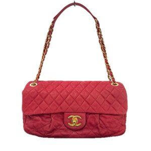RARE Authentic CHANEL Lambskin Quilted Large Iridescent Calfskin Chic Flap Bag
